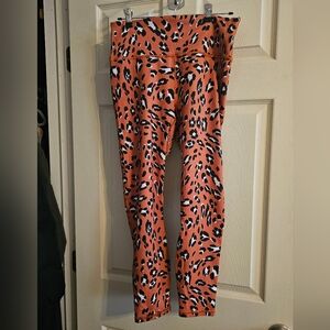 Fabletics Rust Leopard Print High-Waist Leggings